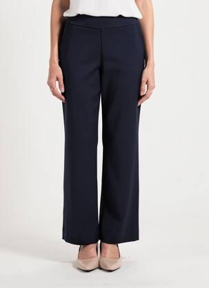 Pantalon droit stretch taille normale bleu MICHA femme