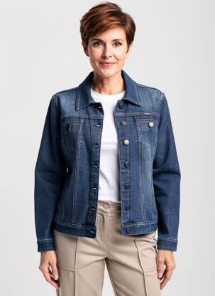 Veste casual poches bleu S.QUISE femme