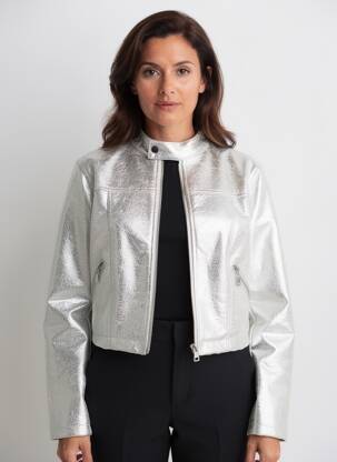 Veste casual finition intérieure doublée argent MOLLY BRACKEN femme