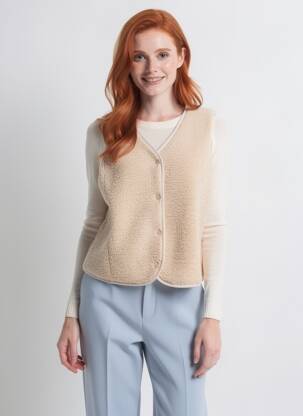 Veste casual finition intérieure doublée beige LILI SIDONIO femme