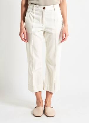 Pantalon 7/8 stretch taille normale beige B.YOUNG femme