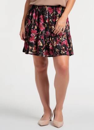 Jupe courte doublure noir LILI & LALA femme
