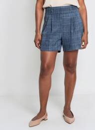 Short taille à pinces taille normale bleu MOLLY BRACKEN femme
