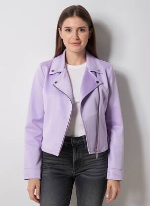 Veste casual col tailleur violet NEW COLLECTION femme