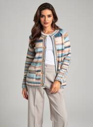 Gilet manches longues stretch bleu WHITE STUFF femme