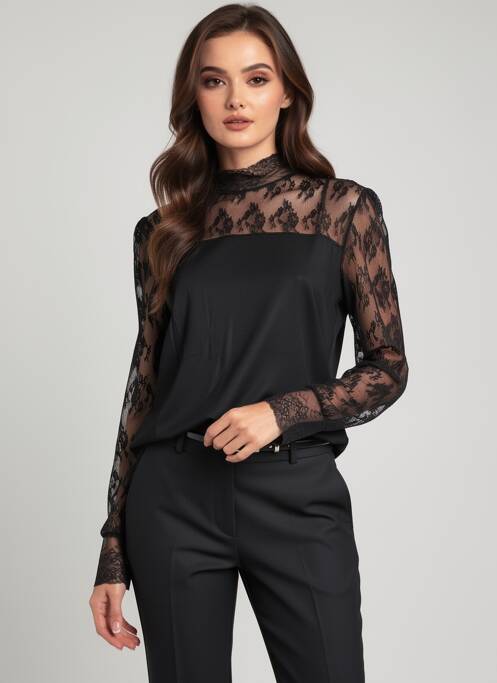 Top manches longues noir MOLLY BRACKEN femme