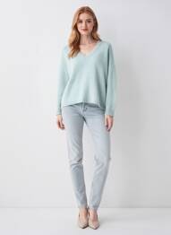 Pull stretch manches longues vert DRESS ADDICT femme