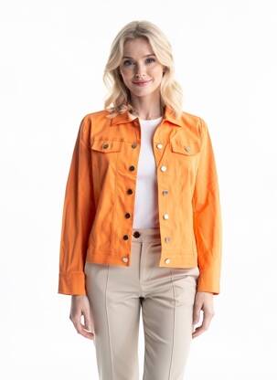 Veste casual poches orange POMODORO femme
