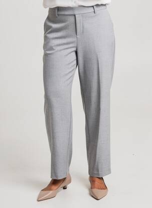 Pantalon droit taille élastique taille normale gris CISO femme