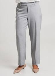 Pantalon droit taille élastique taille normale gris CISO femme