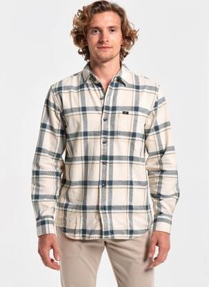 Chemise manches longues poches beige LEE homme