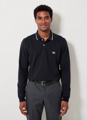 Polo manches longues manches longues noir LEE homme