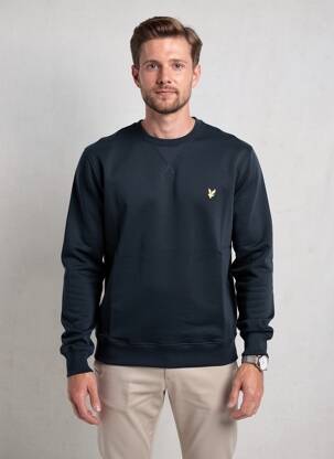 Sweat-shirt stretch manches longues bleu LYLE & SCOTT homme