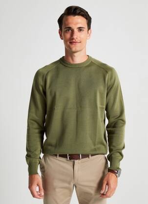 Pull stretch manches longues vert LEE homme