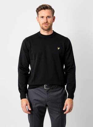 Pull stretch manches longues noir LYLE & SCOTT homme