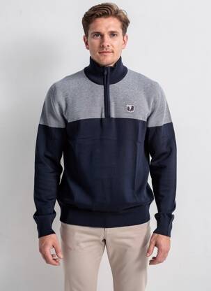 Pull stretch manches longues bleu RUCKFIELD homme
