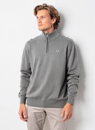 Pull stretch manches longues gris RUCKFIELD homme