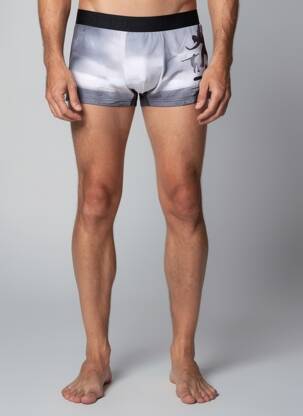 Boxer imprimé fantaisie gris HOM homme