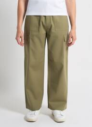 Pantalon cargo coupe droite vert LA PETITE ETOILE femme