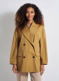 Trench finition intérieure doublée sans capuche marron SCHOOL RAG femme
