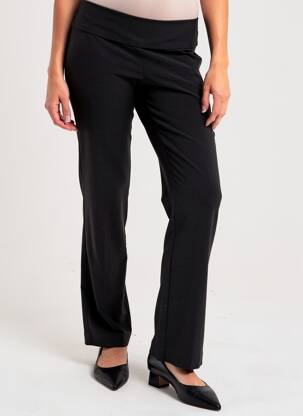 Pantalon slim taille haute taille haute noir SCHOOL RAG femme