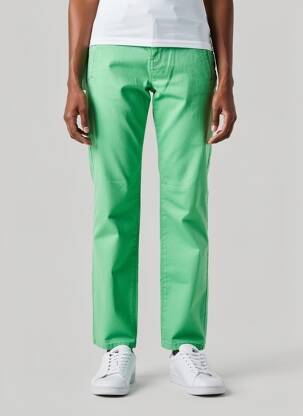 Pantalon chino stretch taille normale vert SELECTED femme