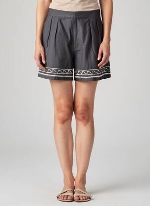 Short taille à pinces taille haute gris SCOTCH & SODA femme