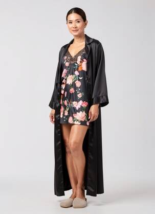 Nuisette/combinette col v noir AUBADE femme