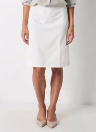Jupon /fond de robe taille normale blanc MARJOLAINE femme