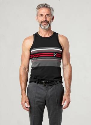 Débardeur coupe cintrée noir HOM homme