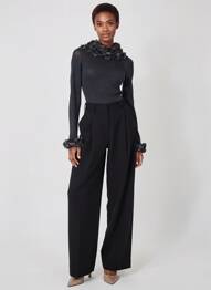 Pull coupe cintrée manches longues gris OSCALITO femme