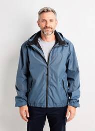 Coupe-vent poches a capuche bleu BERMUDES homme