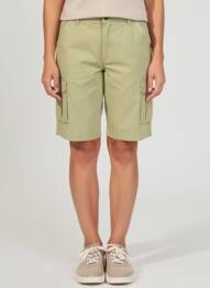Bermuda coupe droite taille normale vert MOUSQUETON femme
