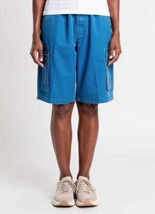 Bermuda coupe droite taille normale bleu MOUSQUETON femme