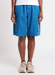 Bermuda coupe droite taille normale bleu MOUSQUETON femme