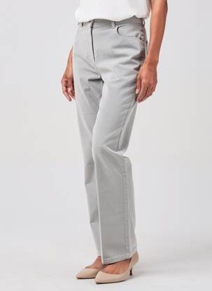 Pantalon droit stretch taille normale gris SAINT JAMES femme