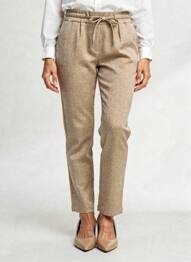 Pantalon droit stretch taille normale vert LA FEE MARABOUTEE femme