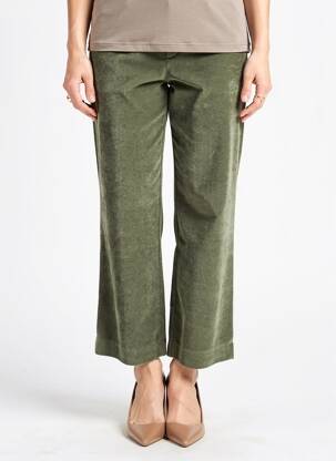 Pantalon 7/8 stretch taille normale vert STARK femme