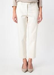 Pantalon chino tissage popeline taille normale beige STARK femme