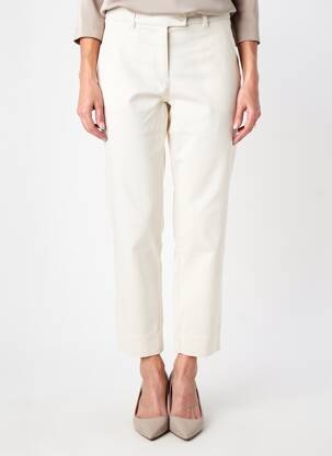 Pantalon chino tissage popeline taille normale beige STARK femme