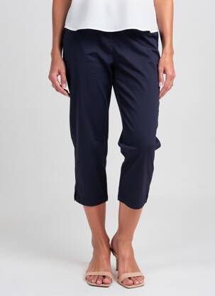 Pantacourt stretch taille normale bleu SAINT JAMES femme