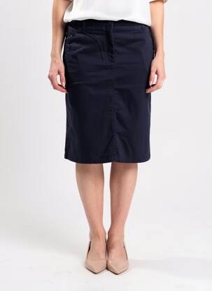Jupe mi-longue stretch bleu ARMOR LUX femme