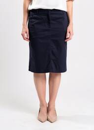 Jupe mi-longue taille normale bleu ARMOR LUX femme