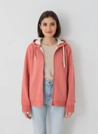 Veste casual col rond orange ALL'OCEAN femme