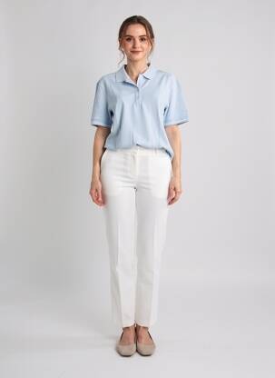 Polo stretch manches courtes bleu SAINT JAMES femme