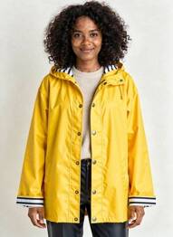 Imperméable manches longues a capuche jaune CAPTAIN CORSAIRE femme