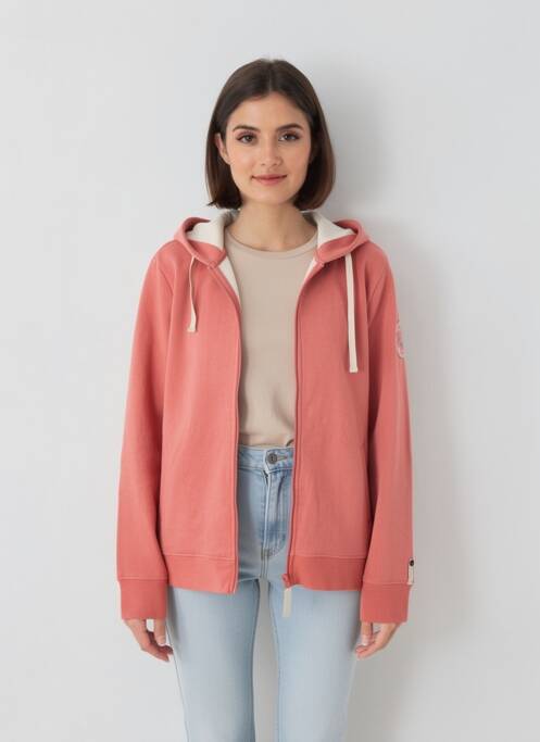 Veste casual col rond orange ALL'OCEAN femme