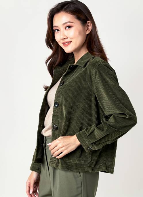 Veste casual coupe droite vert LE GLAZIK femme