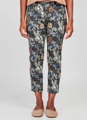 Pantalon 7/8 stretch taille normale noir PLACE DU JOUR femme