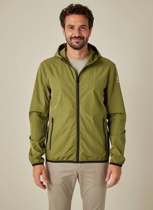 Coupe-vent poches a capuche vert SUNS BOARDS homme